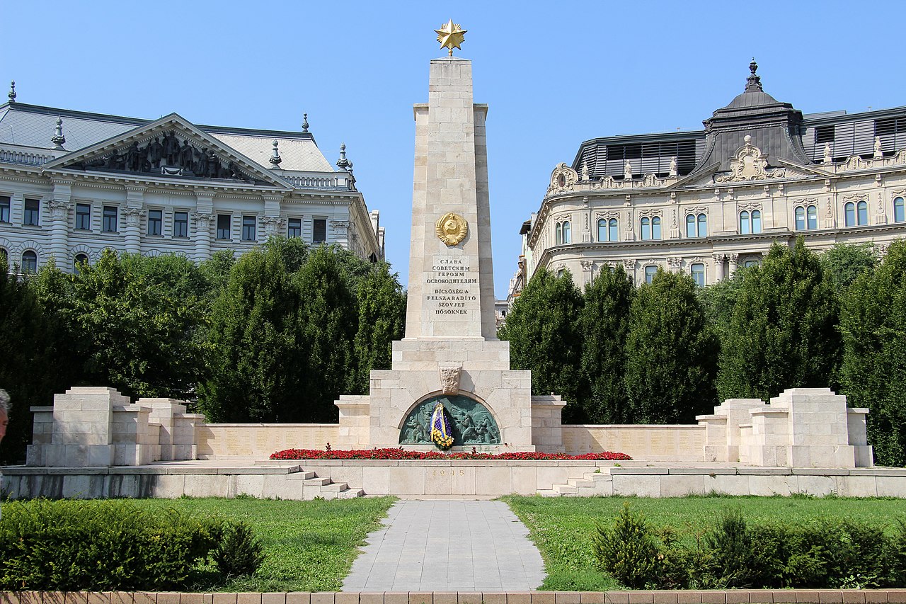 The Monument to the Soviet Red Army at Budapest's Freedom Square