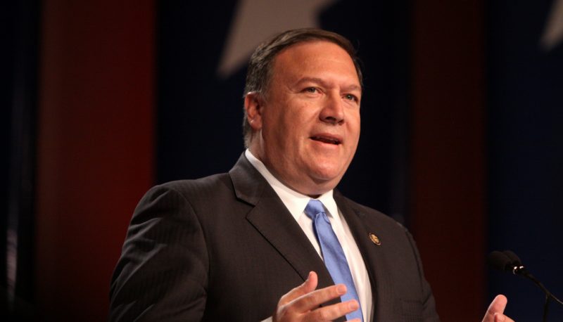 Mike Pompeo speaking at the Values Voter Summit