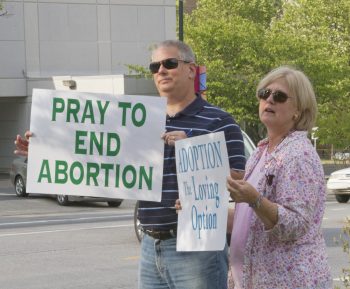 Pray to End Abortion sign